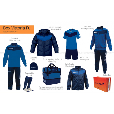 Givova BOX VITTORIA FULL Azzurro/Blu