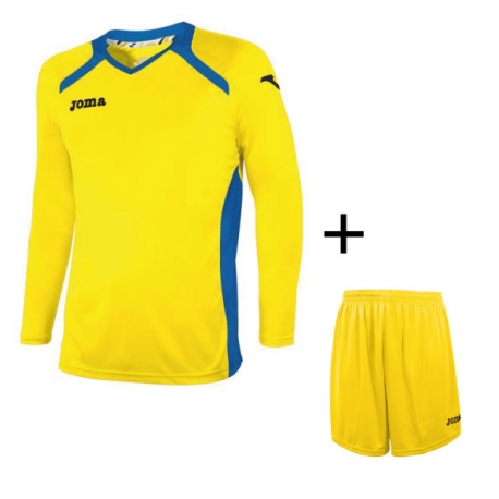 Joma Completo Gara CHAMPION II ML REAL Uomo Giallo/Royal/Giallol