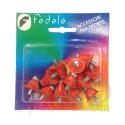 Fedele Tacchetti Nylon/Metallo Monocolore mm 13/16 rosso