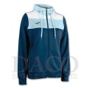 Joma Felpa Cappuccio CREW Donna Blu/Bianco/Celeste