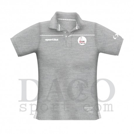 Sportika Polo VENICE Grigio Logo "IL FARO - I.C. ZIPPILLI - LUCIDI"